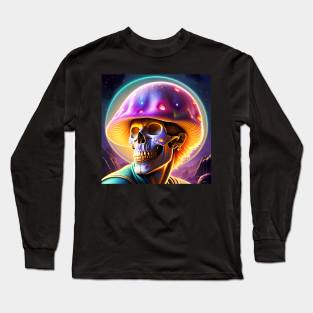 Shroom Surreal Skull Journey 36 Long Sleeve T-Shirt